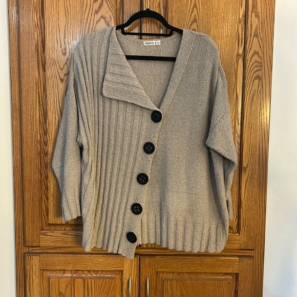 Textures Cardigan Sweater - Picture 1 of 3